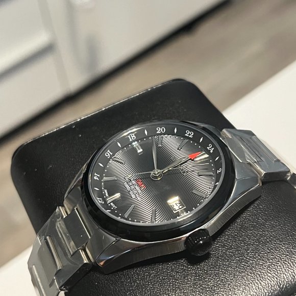 seiko mod black texture dial GMT function automatic watch - Picture 3 of 4